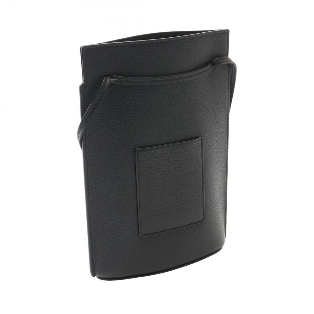 Loewe Dice Bag Shoulder Black Pocket Leather Black